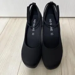 NO NAME ブラック ウェッジソール シューズ　35