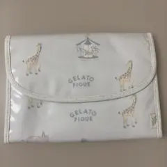 ジェラートピケ　母子手帳ケース