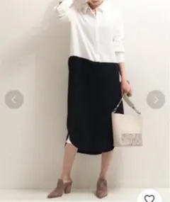 一度のみの着用　即完売品　ALANI レイヤードシャツドレス　ワンピース