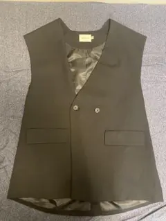 EMMA CLOTHES ダブルベスト ブラック M