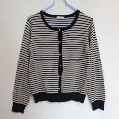 Mサイズ グラシア　ストライプ長袖カーディガン