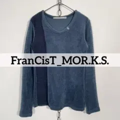 日本製 00s FranCisT_MOR.K.S. フリース Vネックカットソーのサムネイル