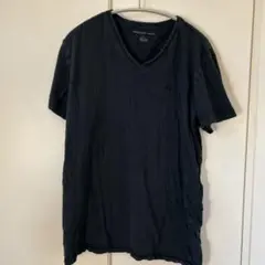 美品✨AMERICAN EAGLE 【L】ブラック Vネック Tシャツ