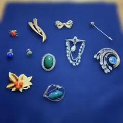 ブローチなどまとめて11点