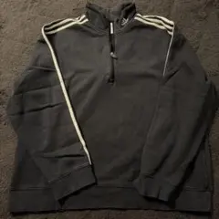 adidas ハーフジップ スウェット ブラック XL 00sのサムネイル