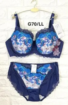 トリンプ　レッドレーベル0120　フローラルの夢　上下セット　ブルーG70/LLのサムネイル