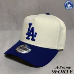 【海外限定】 ドジャース 9FORTY ホワイト 青 ツートン キャップ ①