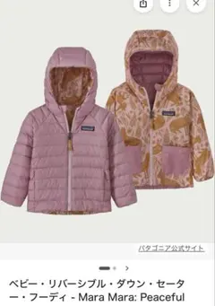 専用⭐︎パタゴニアベビー・リバーシブル・ダウン・セーター・フーディ 110cm
