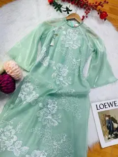 ベトナムアオザイ。ワンピース/85