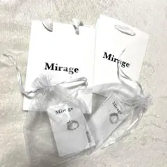 〈新品・未使用〉 Mirageミラージュ　シルバーリング2点セット