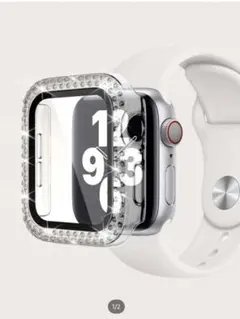 SHEIN Apple watch ライン ストーン デコレーション ケース