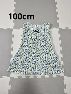 110 field/dream オンワード樫山 花柄 ノースリーブ ワンピースのサムネイル