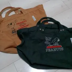 PEANUTS スヌーピー トートバッグ 2点セット
