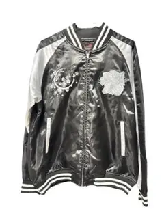 【☆破格のオーバーサイズ☆】極美品 一心如鏡 スカジャン 5L 赤 超激レア ☆破格のオーバーサイズ☆】極美品 一心如鏡 スカジャン 5L 赤 超激