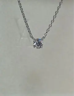 ヴァンドーム青山 プラチナ ダイヤモンド ネックレス 一粒ダイヤ0.146ctのサムネイル