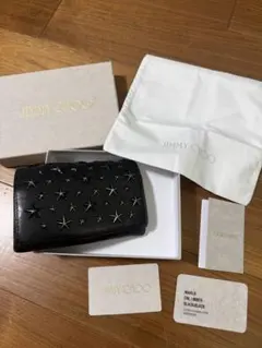 ジミーチュウ　JIMMY CHOO 黒　スタッズ　財布　長財布のサムネイル