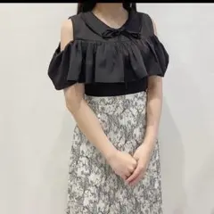 【年内値下げ】 フリルドッキングワンピース　アンミール