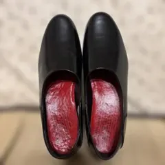 ショセ　トラベルシューズ　38 エナメル　革靴　黒　(24〜24.5cm)