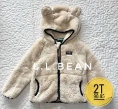 美品♦︎L.L.BEAN ハイパイルフリースジャケット 2T 90 95 くま耳