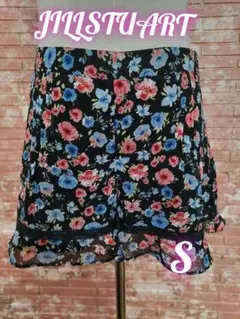 JILLSTUART 花柄 ショートパンツ ブラック S