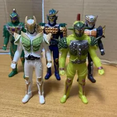 仮面ライダー鎧武 ソフビ　5体セット