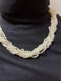 淡水パール 多重ネックレス ホワイト