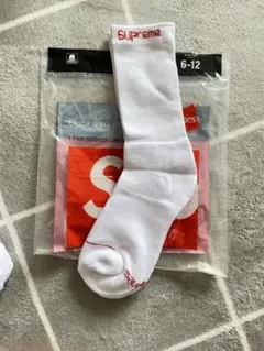 supreme hanes ソックス　靴下　白1足　新品未使用