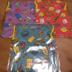 THE SIMPSONS シンプソンズ 巾着 シンプソン　3点セット