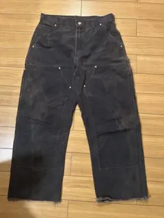 よ*お様 04's Carhartt ダブルニーワークパンツ　ブラック　32 x