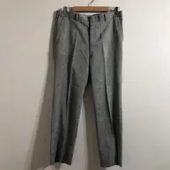 【美品】グレー ストライプ スラックス