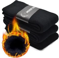 靴下 厚手 裏起毛 パイル編み 綿 ふわふわ 防寒保温 吸湿通気 冬 3足セット