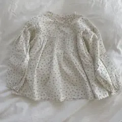 aladin kids フラワープリント長袖ブラウス