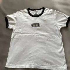 X-girl 半袖 Tシャツ ホワイト ブラック リンガーのサムネイル