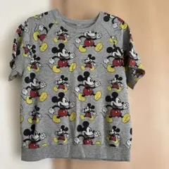 ミッキーマウス グレー ヴィンテージ　Tシャツ カットオフ