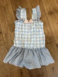 女の子用ワンピース水着 110cm 水色