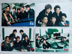 嵐 公式写真【1】5人集合 4枚 2009年 5×10大野智櫻井翔相葉二宮松本