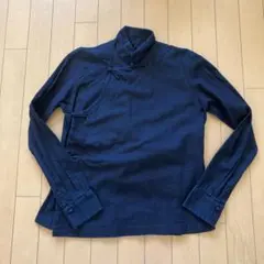 【45R】45rpm インディゴチャイナボタンダウンジャケット 綿100% 45R】45rpm インディゴチャイナボタンダウンジャケット 綿100%
