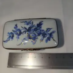ポーセリンアート磁器製 ピルケース 風景画 アンティーク - メルカリ
