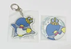 サンリオ　むにゅぐるみパティオ　タキシードサム　王冠　バースデー　缶バッジ　レア