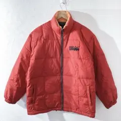 FIRSTDOWN ダウンジャケット　メンズ　M レッド　古着