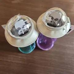 〈新品〉未確認飛行物体ペンケース エイリアン デザイン ブルー 紫色 セット