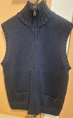【最終値引】90'sPoloラルフローレン ウールジッパーハイネックベスト
