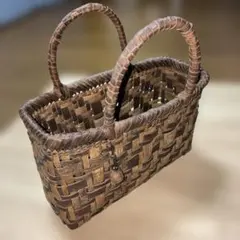胡桃の籠 山胡桃（やまくるみ）かごバッグの水木屋馬場商店