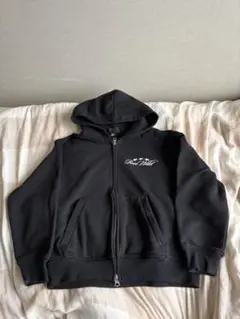 H&M Run Wild ジップアップパーカー ブラック Sサイズ　筆記体