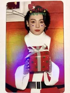 【BTS】‪☆152-13☆フォトカード ★クリスマスホログラム★ ジョングク