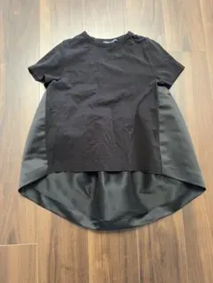 ヨーコチャン!完売交渉可！ネイビー 半袖 スカラップカットソー！40 ヨーコチャン!完売交渉可！ネイビー 半袖 スカラップカットソー！40