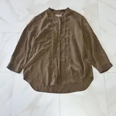 マーガレットハウエル M バンドカラー長袖シャツ 旧タグ 希少 ピンク 