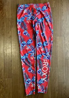 【美品】人気 ROXY ロキシー ボタニカル柄 レギンス ラッシュガードのサムネイル
