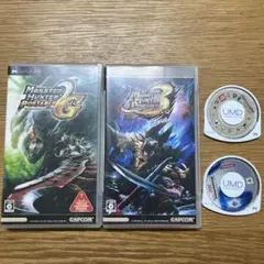 モンスターハンターポータブル2ndG & 3rd 他2ソフト　PSP UMD