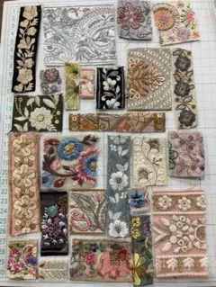 インド刺繍リボン 極小～小さいハギレ アソート ワークショップ